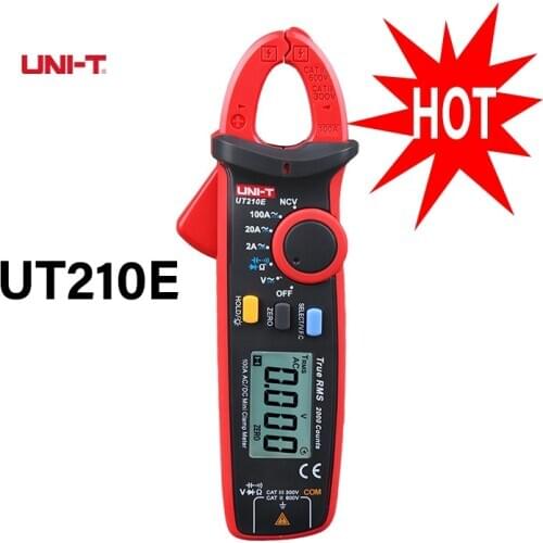 Clamp Meter UT210E Smart Digital Clamp Meter AC DC Current Amperimetro Tester Clamp Multimeter Resistance Frequency