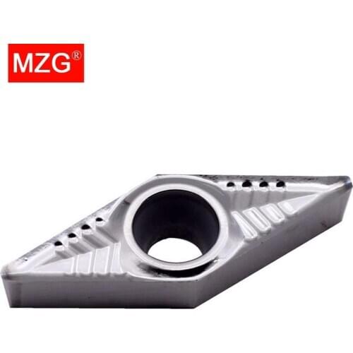 MZG 10 PCS VBGT 1103 1604 02 04 08 ZK01 CNC Cutter Copper Aluminum Semi- Finish Machining Turning Carbide Inserts