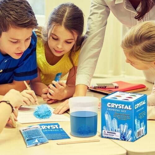 Fun DIY Faux Crystal Growing Kit Crafts Science Experiment Students Educational Cognition Toy Handmade Gift