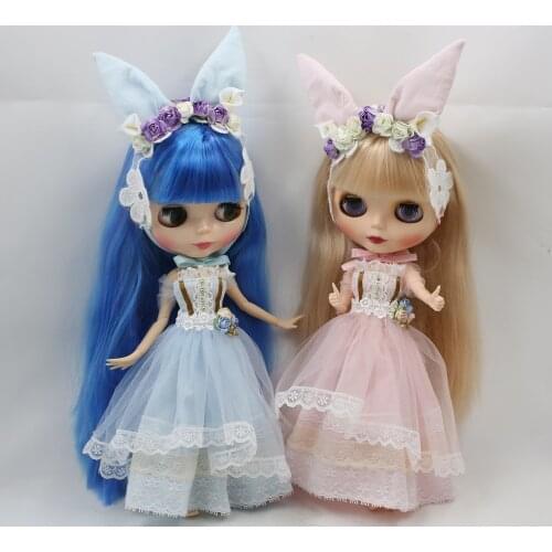 Outfits for Blyth doll Princess dress Two color for choosing Hair decoration Veil Super princess style dressing 1/6 bjd