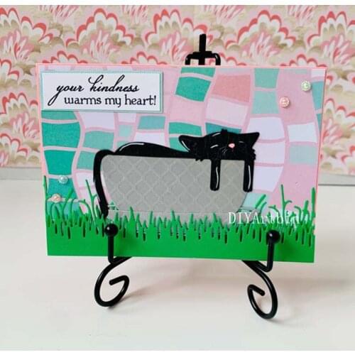 New Cat Sleep Cutting Dies Scrapbooking Decoration Embossing die Paper Craft Album Card Layering Die