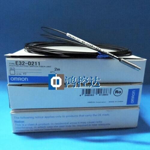 New original photoelectric switch E32-D211 2M fiber optic sensor