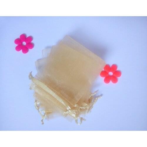 300pcs gold organza gift bags 20x30cm party bags for women event wed Drawstring bag Jewelry Display Bag Pouch diy accessories