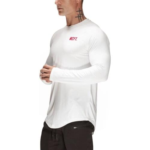 Running Shirt Mesh Quick Dry Fit T Shirt Man Sport Long Sleeve T-Shirt Fitness Mens Tennis Soccer Jersey Gym Clothing Sportswear