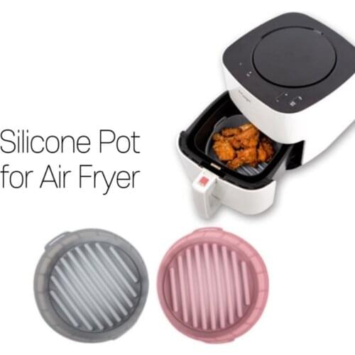 Air Fryer Silicone Pot Reusable Air Fryer Liner Keep The Basket Clean BPA FREE Food Safe Container Bowl For Air Fryer Microwave