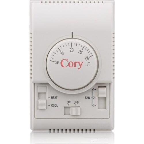 1PC Mechanical knob thermostat Air Conditioner Fan Coil Thermostat Tempertaure Controller Warm 220V/AC,50/60HZ 10-30 Degree