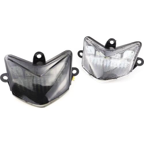 ABS Plastic 12V Bright High Power Integrated LED Tail Light Turn Signals Blinker For Kawasaki ZX-10R 2004-2005
