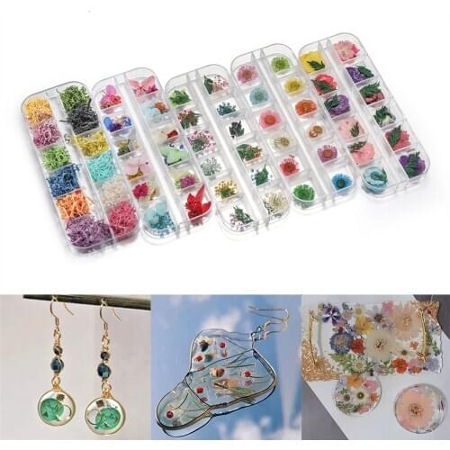 1 Box Dried Flowers Dry Plants for Rsein Mold Fillings Epoxy Resin Fillings Jewelry Making Craft DIY Nail Art Decoration