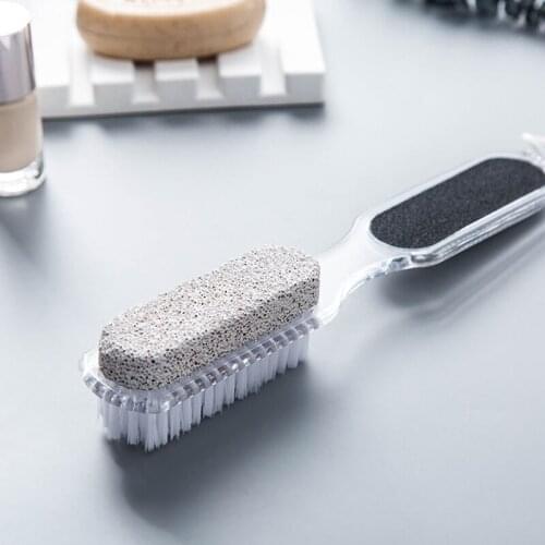1pc Foot Pumice Stone Dead Skin Remover Brush Multifunction 4 in 1 Practical Tool Bathroom Product Pedicure Grinding Tool