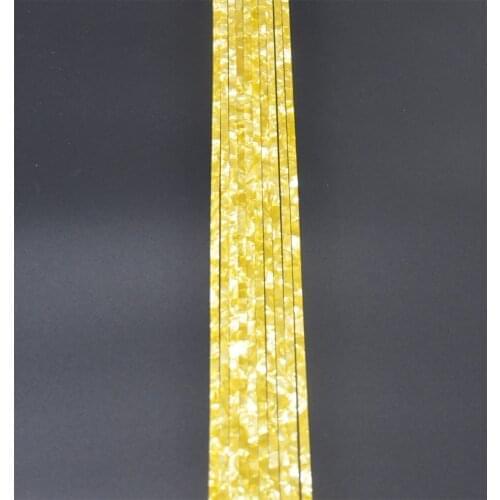 10Pcs Luthier Purfling Binding Marquetry inlay Guitar Builder Celluloid Strip Pearl Yellow