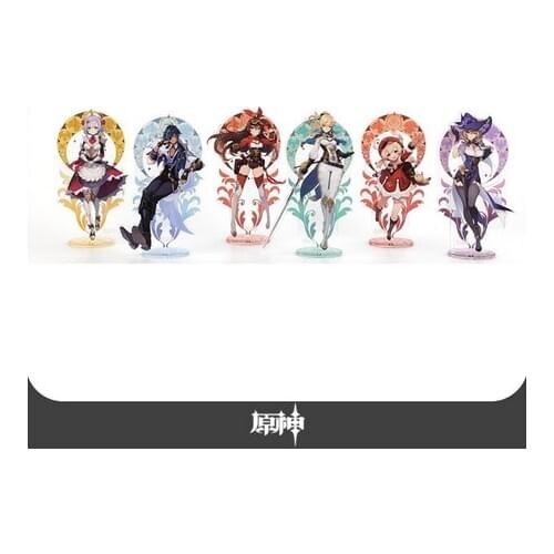 2021 Genshin Impact Ningguang Beidou Xiao Liyue Xiangling Theme Stand Acrylic Model Plate Desk Decor Figure Cosplay Anime Gift