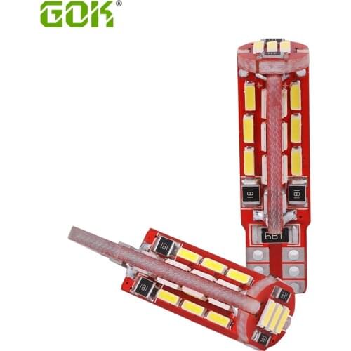 2pcs Canbus T10 Led W5W Led 12v 27led 4014 SMD Car Light Backup T10 27SMD Signal Marker Parking Lamp Bulb White