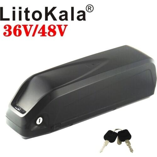 LiitoKala 36V 48V 10Ah 12Ah 15Ah 20Ah Electric Bike Battery Hailong 18650 Cells Pack Powerful Bicycle Lithium Battery USB Port