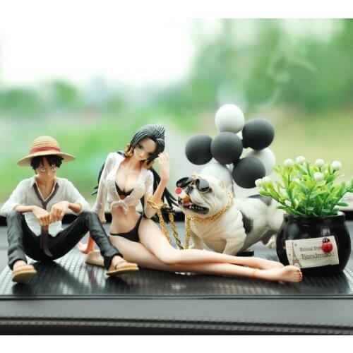 Anime One Piece Luffy Character Model Cartoon Hand-made Car Decoration Interior Accessories Car Perfume Car Air Freshener Gift
