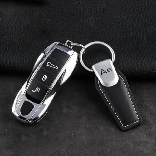 Car Emblem Badge Genuine Leather Key Chain Ring for Audi A1 A3 A4 A5 A6 A8 B5 TT Q2 Q3 Q5 Q7 Q8 100 S3 S4 S5 S6 RS3 RS4 RS6 2015