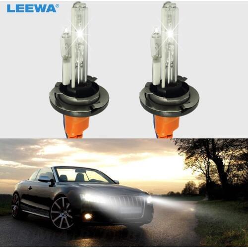 LEEWA 2pcs Car 12V 35W H15 Xenon HID Bulbs With Halogen Lamp Replacement HID Headlights Bulbs 6000K #CA2015