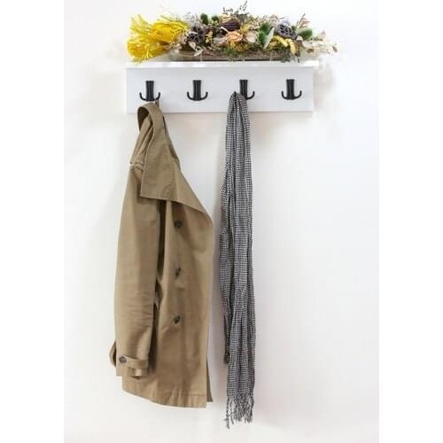 Pome Decorative Fortmanto Askılıklı Wall Rack White Mdf