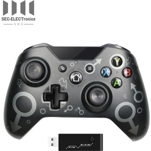 For Xbox One Bluetooth-compatible Controller With 2.4GHZ Wireless Adapter Joystick Gamepad, Compatible With Xbox One/One S/One X