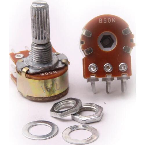 Glyduino WH148 B50K Double link 6 pins Linear Potentiometer Pot Single Joint for Arduino