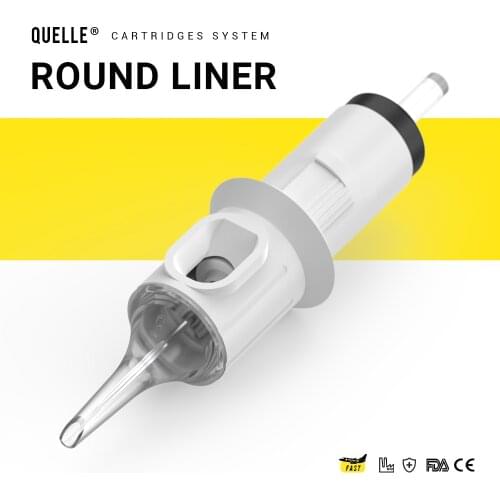 50pcs Tattoo Needles Round Liner X-Taper Professional Disposable Revolution Cartridge for Tattoos Machines #10 (0.30mm)