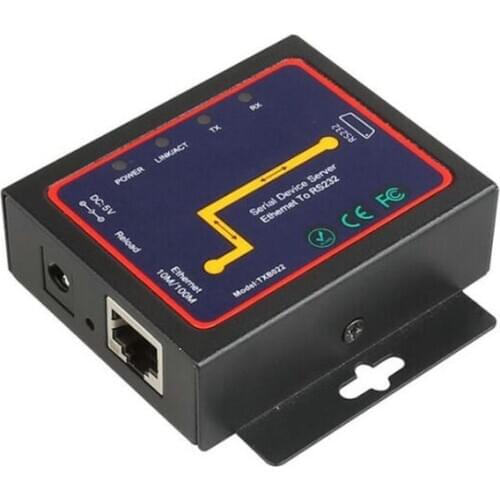RS232 to Ethernet Converter Industrial Single serial Device server port networking server connector