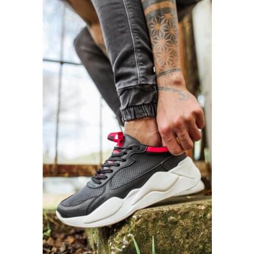Knack Sneakers Shoes 606 Black Red
