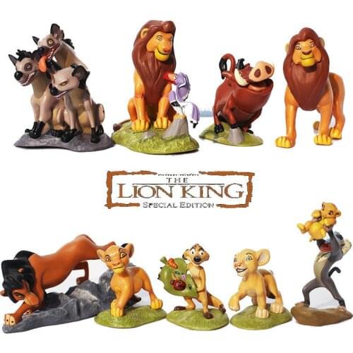 Disney Classic anime Lion King Lion King Simba model hand scar Ding Man Peng Peng doll doll