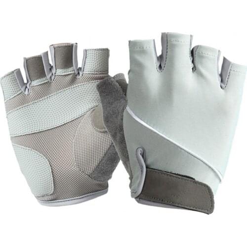 Summer half-finger cycling gloves outdoor sports ice silk gloves silicone non-slip gloves mountaineering hiking fishing gloves