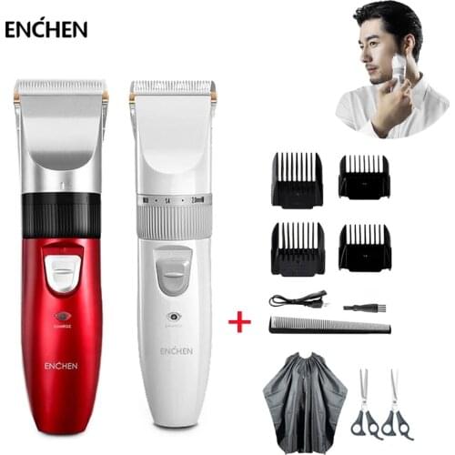 ENCHEN Electric Hair Clipper Set Home Smart Washable Low Noise Professional Beard Trimmer Cutting Machine Razor for Men Children