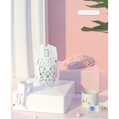 Ajazz i339Pro 16000DPI Wireless Mouse Gaming Mouse Lightweight PixArt PMW3338 Chip Wireless Type-C Driver Anti-slip Honeycomb