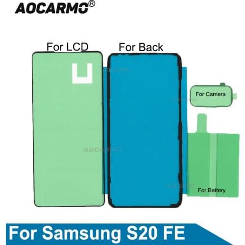 Aocarmo For Samsung Galaxy S20 FE Adhesive Back Cover Sticker Waterproof Glue