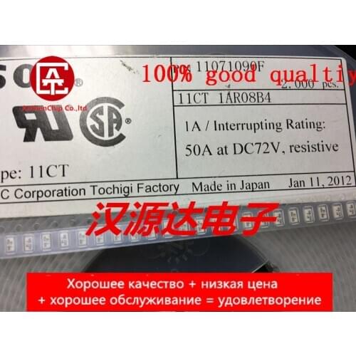10pcs real orginal new 11CT1AR08B4 1206 1A 72V SOC 72V T1A SOC manufacturer delay fuse