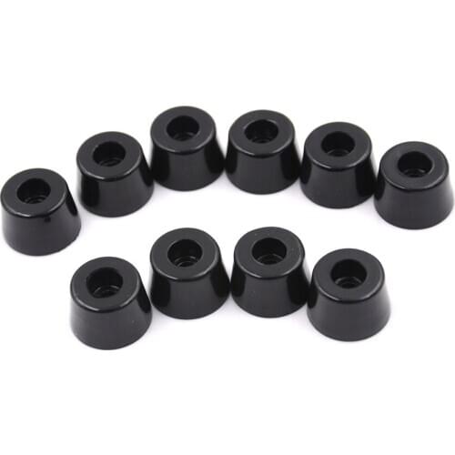 New 10x Black Duable Soft Rubber Furniture Chair Table Feet Leg Bottom Anti-skid Glides Shock Floor Protector Screw On Pad