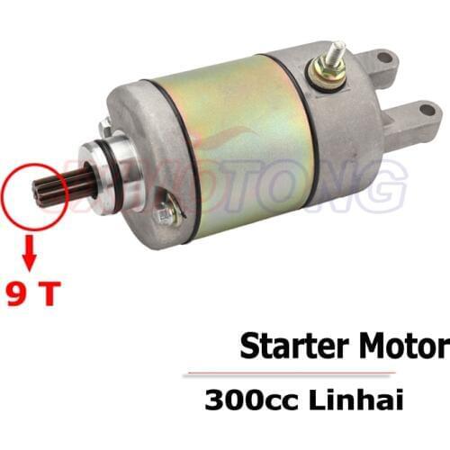 New High Quality Starter Motor start for 250cc 300cc Linhai Feishen Engine Moped scooter ATV