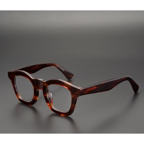Acetate Glasses Frame Men Women Vintage Retro Clear Lens Optical Eyeglasses Myopia Prescription Frames Spectacles Eyewear Oculos
