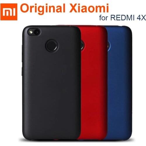 Original Xiaomi Redmi 4X Case coque Luxury PC skin hard cover soft Inner fiber for Xiaomi Redmi 4X back case funda capa