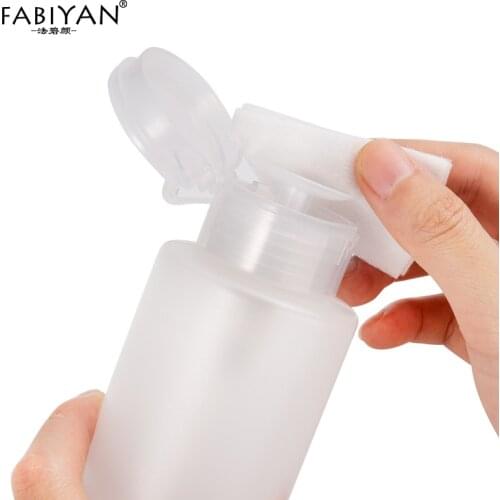 150ML Empty Bottle Pump Dispenser Plastic Makeup Nail Art Manicure Tool Professional Portable Travel Polish Remover Cleaning