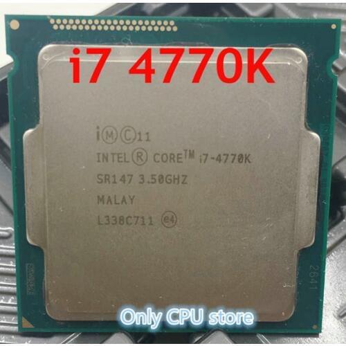 Original Processor Intel i7 4770K Quad Core 3.5GHz LGA 1150 TDP 84W 8MB Cache With HD Graphics 4600 Desktop CPU