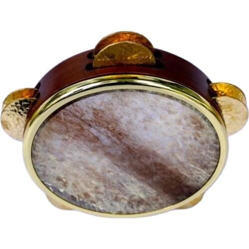 Profession​al Fish Skin Tunable Riq Tef Tambourine EP-014A By Emin Percussion