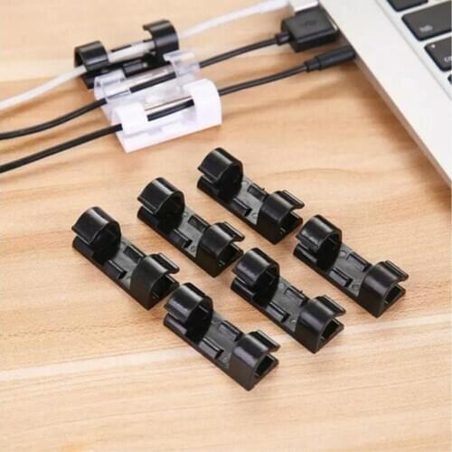 20Pcs/Set Self-Adhesive Network Charge Cable Clip Wire Organizer Fixer Holder Clamp for Mouse Headphone Wire Organizer
