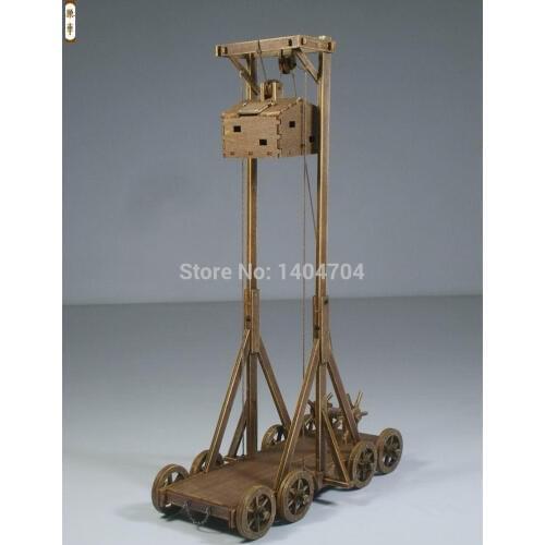 The ancient chariots model series nest car wooden puzzle model Medieval chariots Roman army English instruction
