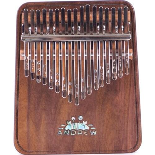 Andrew 17keys Kalimba bag Black walnut thumb piano karinba xylophone calimba marimba musical instrument harmonium vibraphone