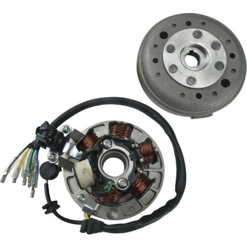 TDPRO Motorcycle 6 Coil Ignition Magneto Stator Plate Flywheel For Scooter Dirt Pit Bike 50cc 70 110cc 125cc 140cc Lifan Engines