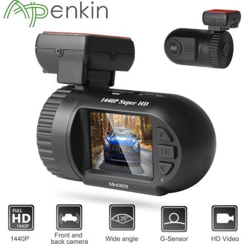 Arpenkin Mini 0809 upgrade mini0805 Dash Cam Car DVR Camera Super HD 1440P Recorder Motion Detection G-sensor GPS Logger DVR