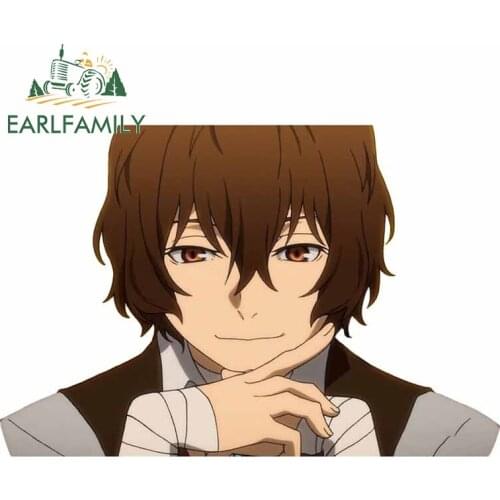 EARLFAMILY 13cm x 8.8cm For Bungou Stray Dogs Car Stickers Cartoon Decal Vinyl Material Graffiti Sticker Car Accessories Decor