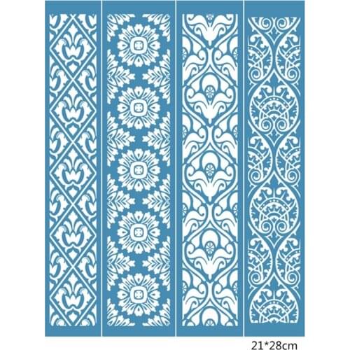 Vintage Lace Self Adhesive Silk Screen Printing Stencil Mesh Transfers for DIY T-Shirt Pillow Textile Painting Decor X6HD