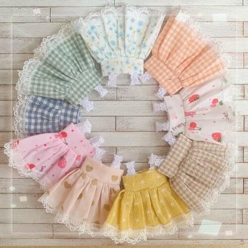 Ob11 Vest Skirt Obitsu11 Sling Dress (Fit BJD12, Cu-Poche, P9, Molly,Middle Blyth, 1/12Dolls)