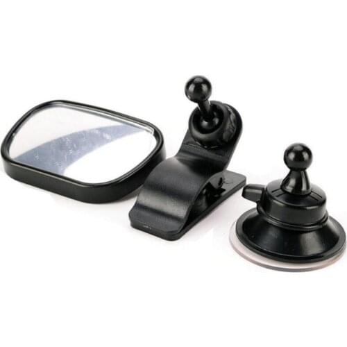 1SET Mini Baby Seat Mirror Rearview Mirror In-car Auxiliary Wide-angle Curved Mirror with Clip and Sucker