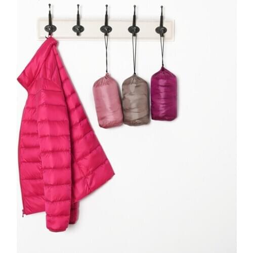 Winter Women Ultralight Thin Down Jacket White Duck Down Hooded Jackets Long Sleeve Warm Coat Parka Female Portable Outwear