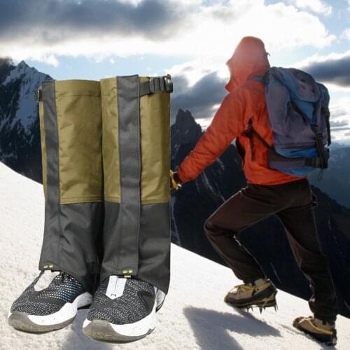 1 Pair Leg Gaiters Camouflage Snake Gaiters Waterproof Snow Shoes Boot Gaiters Hiking Trekking Climbing Skiing Leg Cover Protect